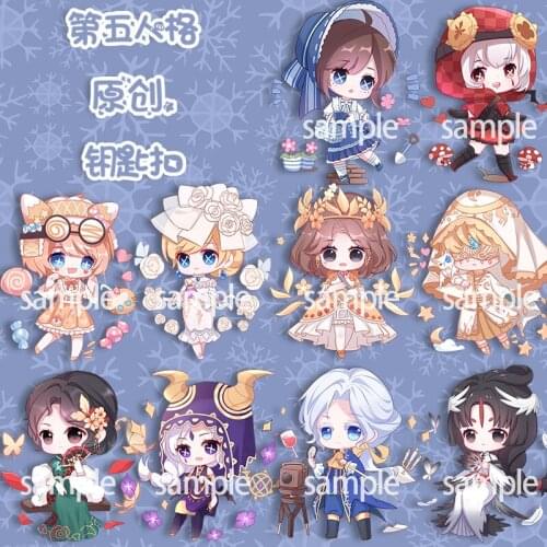 Anime Game Identity V Michiko Fiona Gilman Acrylic Keyring Cartoon Keychain Cosplay Toys Pendant School Bag Itabag Xmas Gifts