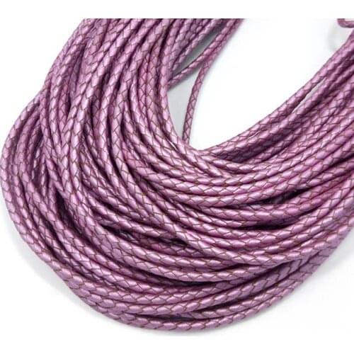 Free Shipping 5m 3mm PU leather Cord Beading Real Cowhide Wire Handcraft Accessories for bracelet necklace fashion jewelry DIY