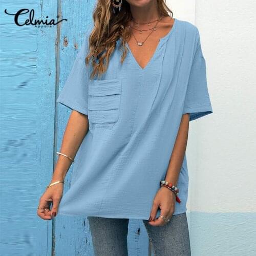 Женские летние футболки Celmia China At AliExpress