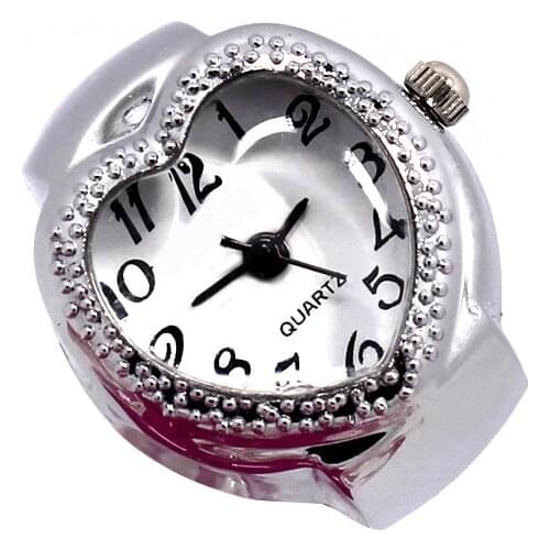 Fashion Women Ring Watch Heart Ladies Watches Polka Dot Pattern Adjustable 4.2-6.6(cm) Rings Quartz Watch ~ LXH