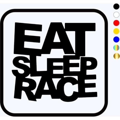 CK3322# funny vinyl car sticker JDM EAT SLEEP RACE reflective waterproof cool decal car auto stickers for bumper rear window