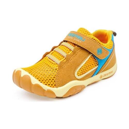 Children Casual Shoes Childrens Shoes kids outdoor sport shoes boys mesh+leather casual shoes 2018 hook&loop anti-slip fashion