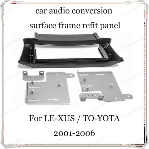 For LE-XUS LS-430 UCF-30 2001-2006 for TO-YOTA Ce-lsior UFC30 2001-2006 2-DIN car radio fascia installation kit ABS Plastic