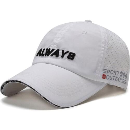 Summer Men Women Ultra-thin Breathable Baseball Cap Mesh Caps Snapback Hat Adjustable Size Letter Embroidery Couple Sports Cap