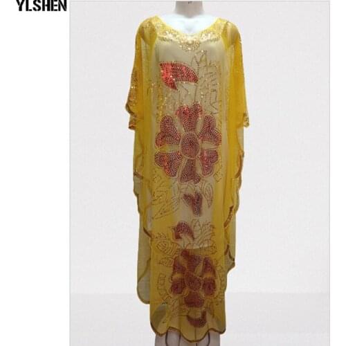 2 Piece Set Sequins African Dresses for Women Summer Clothes Dinner Party Long Maxi Dress Muslim Ramadan Eid Mubarak Abaya Dubai