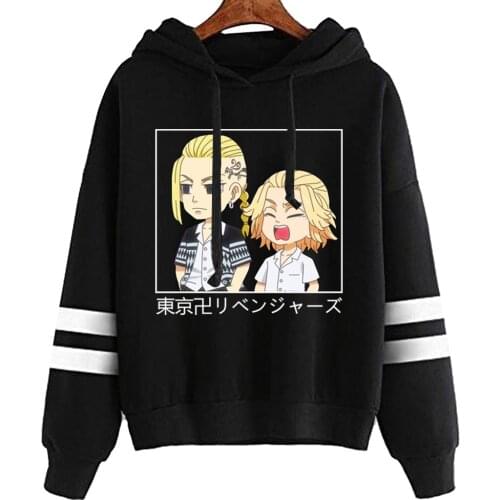 Kawaii Anime Manjiro Sano Hoodies Loog Sleeve Streetswear Tokyo Revengers Unisex Sweatshirt Tops