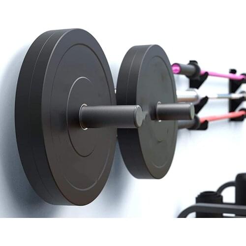 Wall Mounted Weight Plate Holder Fitness Barbell Power Rack Cage Home Gym Plates Storage Frame Deadlift Squat Attachments