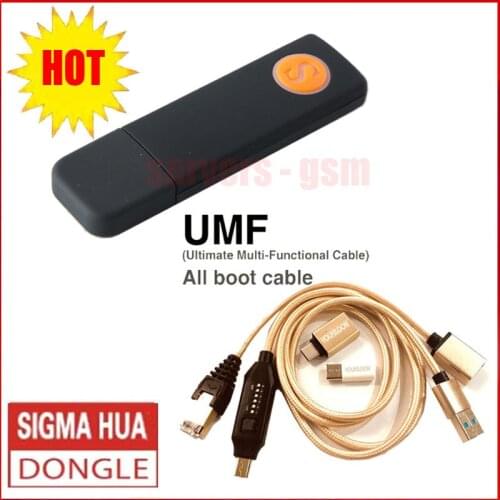 The Newest 100% original Sigma key sigmakey dongle + UMF all boot cable for hua wei flash repair unlock