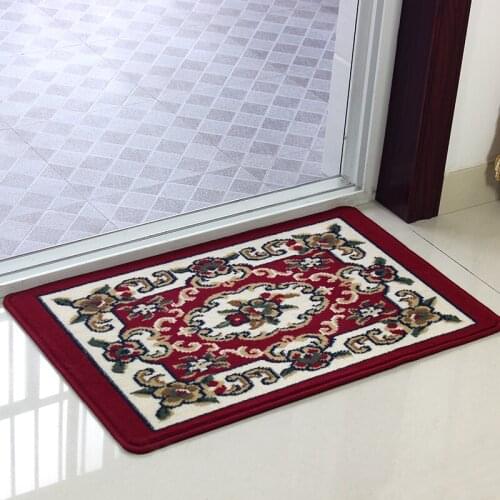 New Chinese Absorbent Mat Door Mat Jacquard Carpet Bedroom Living Room Coffee Table Floor Blanket Large Plant Flowers Carpet