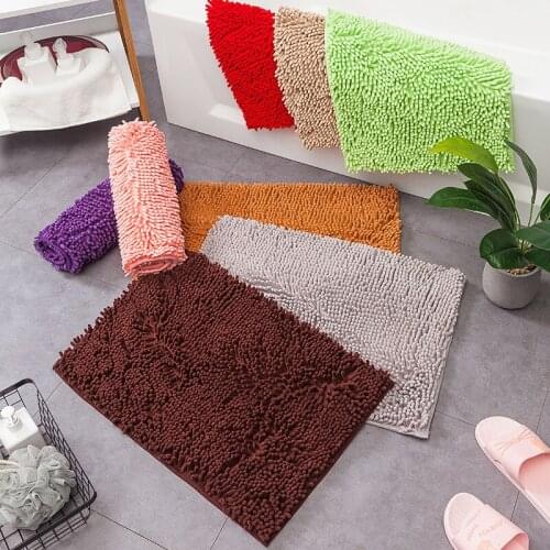 Solid Color Multi-color Floor Mat Door Mat Bathroom Non-slip Mat Door Absorbent Carpet Bedroom Kitchen Floor Mat Bathroom Mat