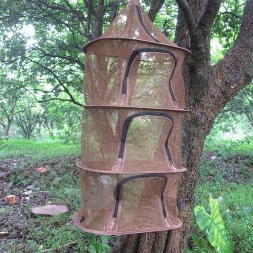 43*36*96CM AXEMEN outdoor camping insect storage 4 layers folding tableware drying net food antifly storage network accept OEM