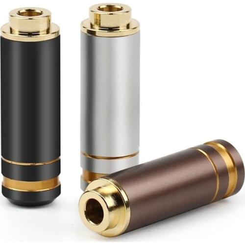 Gold Plated 4.4 Jack Female 5 Poles Headphone Plug Audio Adapter Solder 4.4mm Connectors For Speaker Video Cable ID 6mm