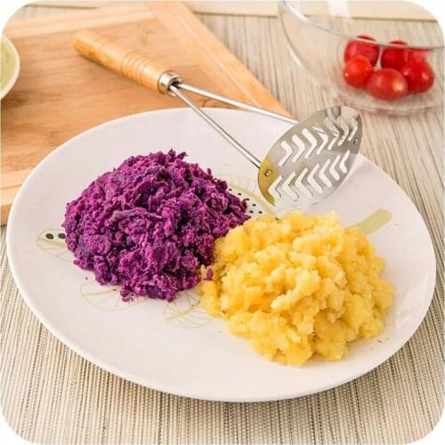 Pressed Potato Masher Ricer Puree Juice Maker Potato Pusher Smooth Mashed Potatoes Crusher Fruit Tools