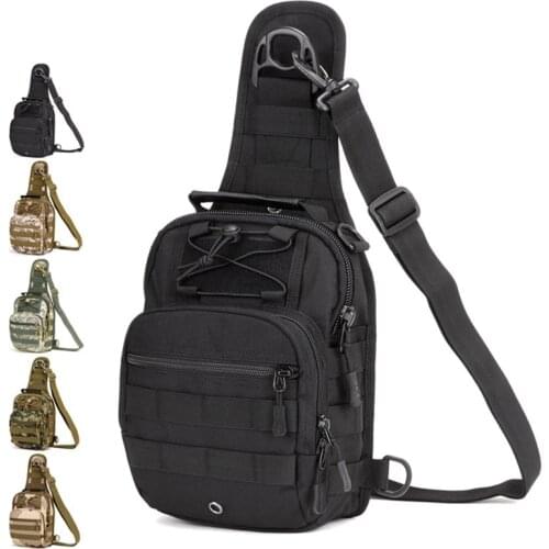 Protector Plus 2019 New Men 1000D Nylon Military Travel Water Bottle Shoulder Messenger Sling Pack Waterproof Chest Bag D109