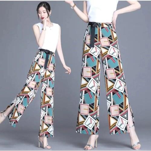 QBKDPU Women's Wide Trousers