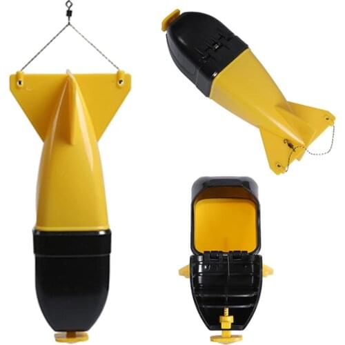Carp Fishing Rocket Feeder System Fishing Bait Container Bomb Fish Feeders Float Bait Plastic Fish Feeder For Fishing Accessrory