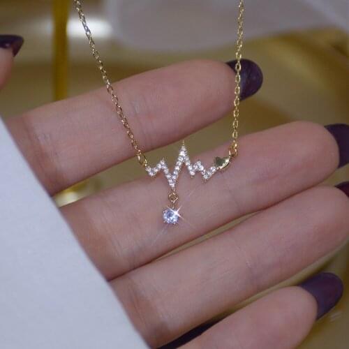 Luxury 14K Real Gold Plated Choker Necklace Delicate Shining Micro Inlaid Zircon Clavicle Chain Necklace Wedding Accessories