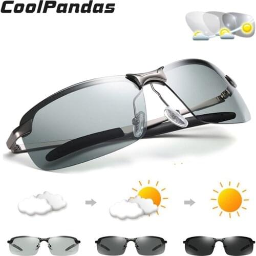 2020 New Mens Photochromic Polarized Sunglasses Anti-UV Driving Eyewear for Men Women Drivers UV400 Sun Glasses Male Eyeglasses