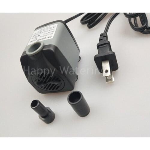 Quiet 8W Small Water Pump 600L/H for Fountain Fish Tank Pond Aquarium Water Pump 110V with US Plug