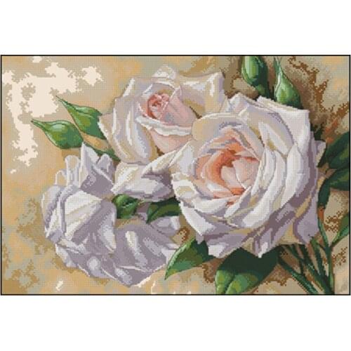 Three roses patterns Counted Cross Stitch 11CT 14CT 18CT DIY wholesale Cross Stitch Kits Embroidery Needlework Sets home decor