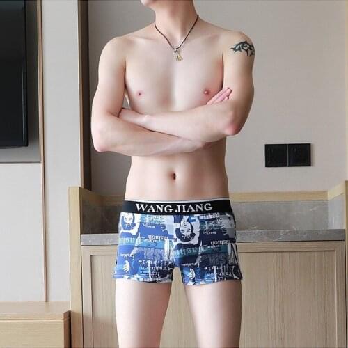 Mens Underwear Boxers Cotton Print Home Shorts High Quality Comfortable Cueca Masculina