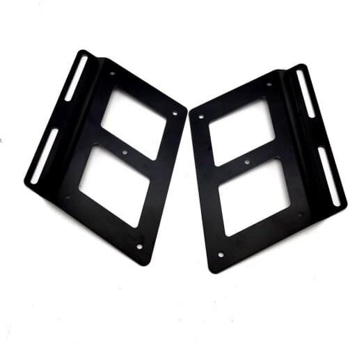 2pcs Black Universal Motorcycle Saddle Bags Support Side Bag Bracket Mounting Holder For Harley Honda Yamaha Suzuki Kawasaki