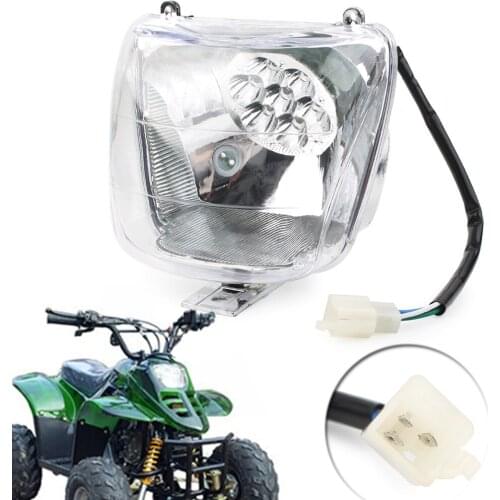 Universal For Engine 50cc 70cc 90cc 110cc SUNL COOLSTER TAOTAO Chinese ATV Quad Dirt Bike 35w Clear Headlight Head Lamp Lights