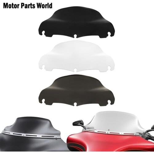 Motorcycle 9'' Windshield Windscreen Upper Fairing Wind Deflector ABS For Harley Touring Electra Glide Street Glide FLHX 2014-Up