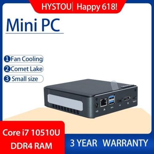 10Th Gen Intel Core i7 10510U Comet Lake Mini PC desktop with HDMI DP Type-C port Windows 10 Pro Small portable computer gaming