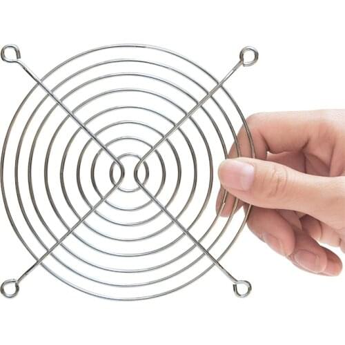 120mm Iron Net PC Computer Fan Grill Protector Silver Metal Finger Guard Cover for 120mm Cooler Fan
