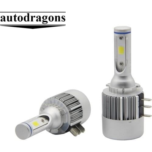 2 X C6 H15 LED Headlight COB Auto Headlamp DRL Car Bulb Lamp FOR Audi A5/S5 A6/S6 Q7 FOR BMW 2 Series FOR Mercedes FOR Benz