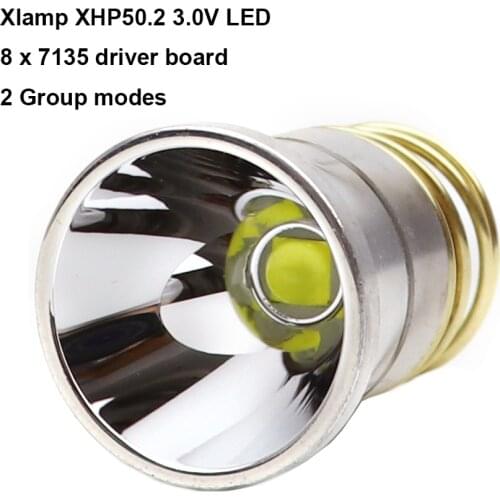 26.5mm XHP50.2 3V 2600 lumens LED bulb drop-in XHP50 Lamp cap for C2 Z2 P60 P61 6P 9P M5 M6 WF-501B WF-502B flashlight torch