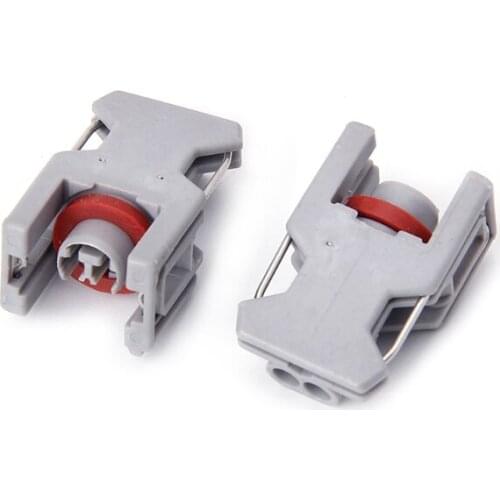 5 Sets 2 Pin Waterproof Connector For Delphi 10811963 Fuel Injector Fuel Rail Plug H8WE