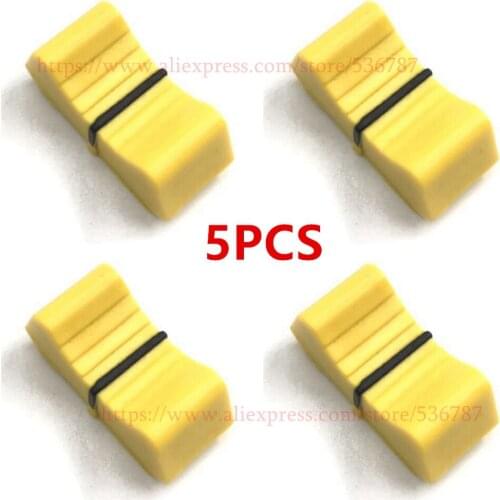 5PCS yellow color Slider Fader Knobs FOR ALLEN & HEATH XONE 1D 2D 3D 4D 32 62 464 S2 fader knob replacement