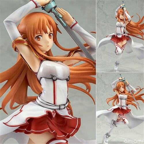 Anime Sword Art Online SAO Yuuki Asuna Knights of the Blood Ver. 1/8 Scale Painted PVC Action Figure Collection Model Toys Doll