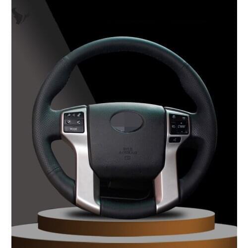 Artificial Leather Steering Wheel Cover for toyota land cruiser prado 2010-2015 tundra 2013-2014 2015 2017 tacoma 2011-2016