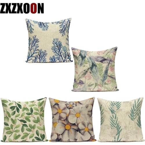 Decorative Throw Pillows Case Tropical Plant Cactus Polyester Sofa Home Farmhouse Decor Cushion Cover For Living Room