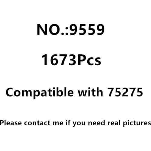 IN STOCK Childrens Building Block 9559 1673Pcs Compatible with Star A-Wing Starfighter 75275 MOC Assembly Toys Childrens Gifts