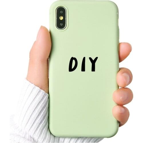 DIFFRBEAUTY DIY Custom Pictures Phone Case For iPhone XR 6 6S Plus X 5 SE Plus Cases Clear Phone Cover For iPhone 8 7 Plus