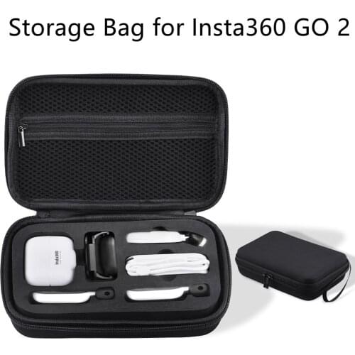 For Insta360 GO 2 Storage Bag Mini Carrying Case Portable Handbag Anti-Collision for Insta360 GO2 Action Camera Accessories