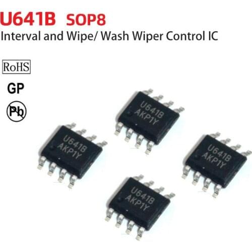 U641B SOP8 BInterval and Wipe/ Wash Wiper Control IC ASIC ic Integrated circuit
