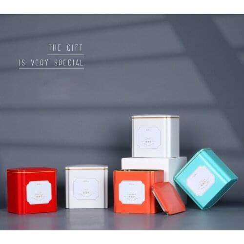 Tea Organizer Box Tea Bag Storage Box Black Tea Tinplate Sealed Empty Can Box Tea Coffee Sugar Storage Jars