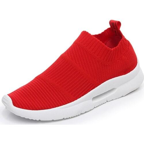 Walking Shoes Girl Summer Breathable Sneakers Women Anti-Skid Sport Shoes Slip On Socks Shoes for Fitness Travel Vacation