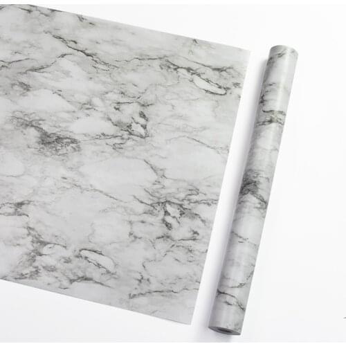 Marble Self-Adhesive Wallpaper Kitchen Bathroom Waterproof Wall Sticker Bedroom Wall Wallpaper Dormitory PVC Wallpaper Custom