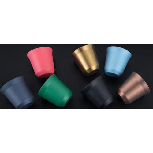 Espresso Mokken 80 Ml 160 Ml Set Van 2, Rvs Espresso Cups Set, isolated Coffee Mokken Double Wall Cups Washing machine resistan