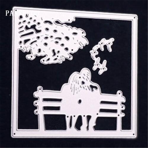 PANFELOU Metal craft Park a couple paper die cutting dies for Scrapbooking/DIY Easter wedding Halloween cards