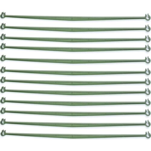 Expandable Vegetable Trellis Connectors Green Climbing Plants 12PCS Durable Garden Extendable Plastic Adjustable Stakes Arms