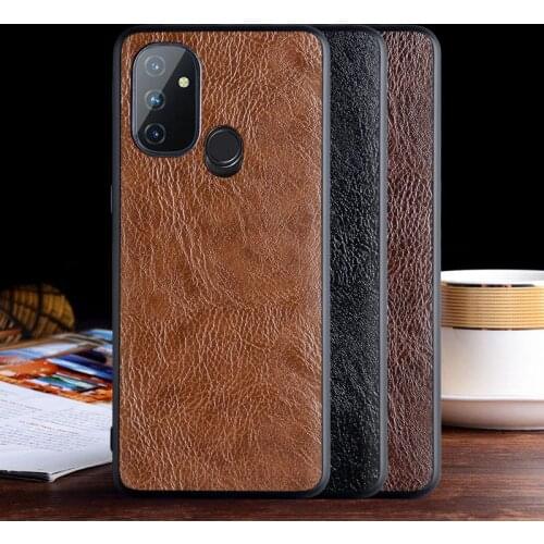 Luxurious leather case for Oneplus Nord N100 case with Business design ,with TPU+PC 2in1 material