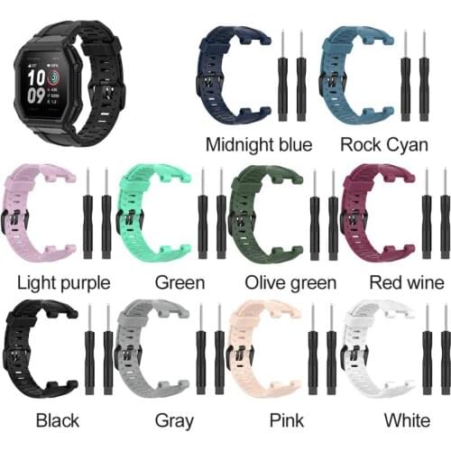 Silicone Wrist Strap For Xiaomi Huami Amazfit Ares Smartwatch Sport Band Bracelet Replacement Strap For Amazfit Ares A1908 Wrist