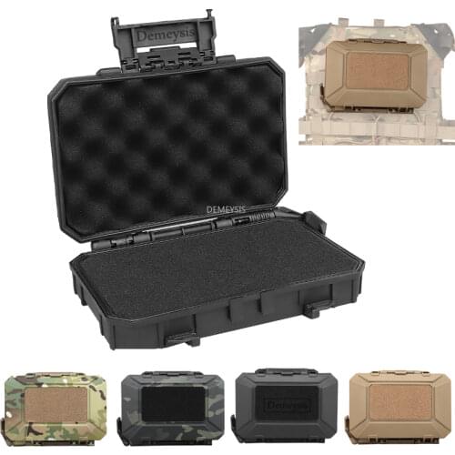 Tactical Gear Storage EDC Tool Waterproof Box Outdoor Lockable Storage Molle Seal Case Bushcraft Survive Kit (19.5*14.5cm)